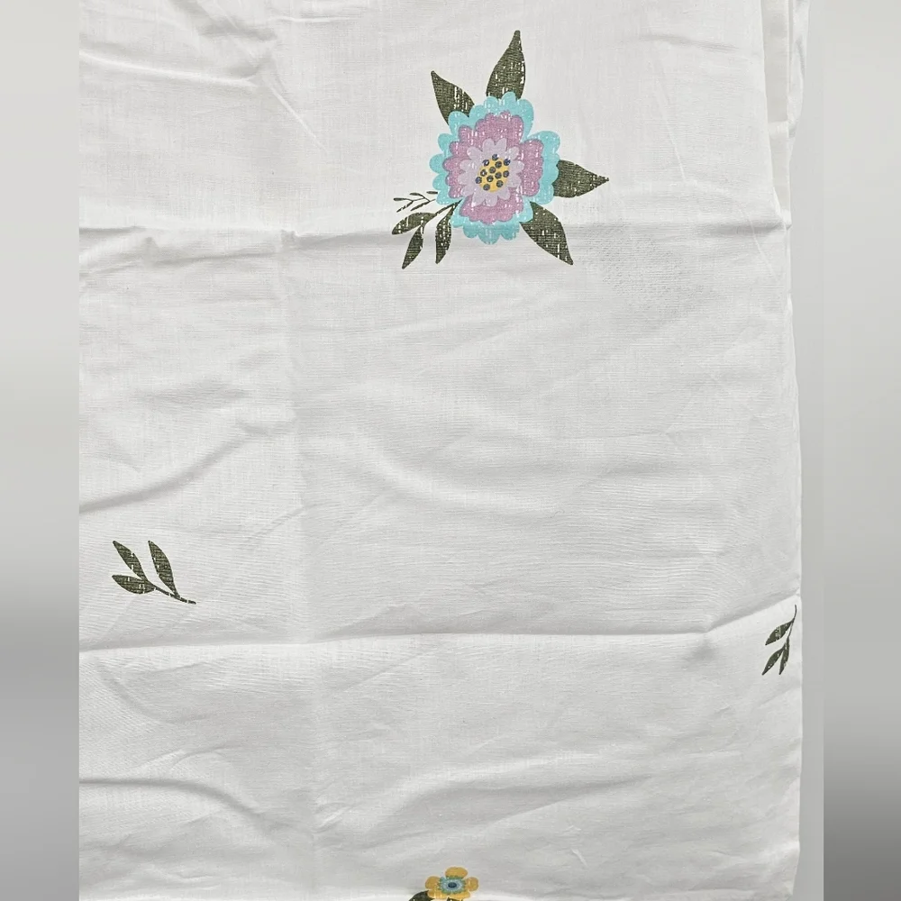 Wild Sage Twin Duvet Cover Set White Floral NWT Size Twin